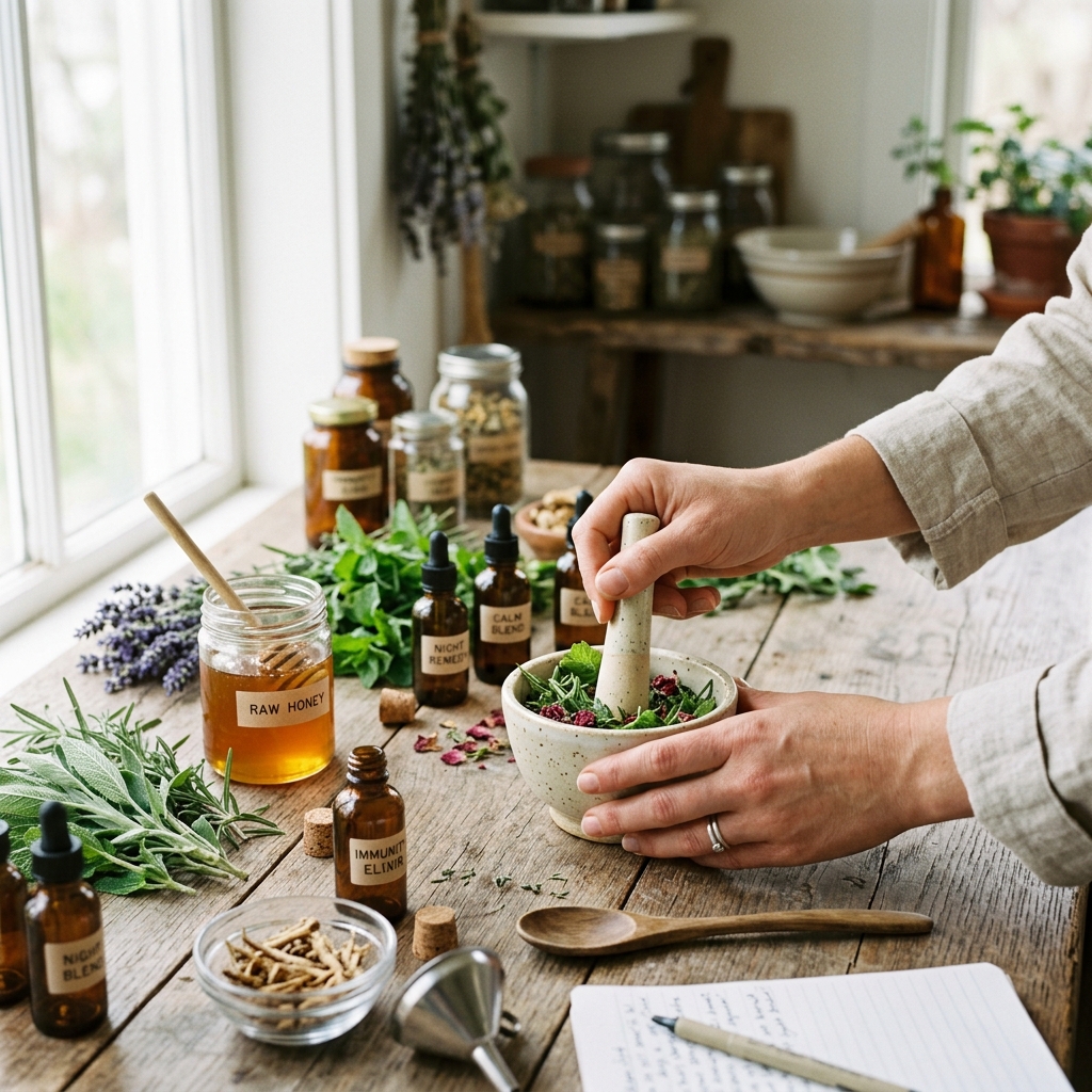 Preparación de remedios caseros